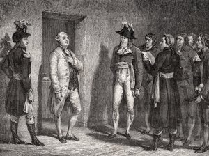 Joseph Garat (1749-1833) forkynner arrestasjonen av kong Louis XVI (1754-93)